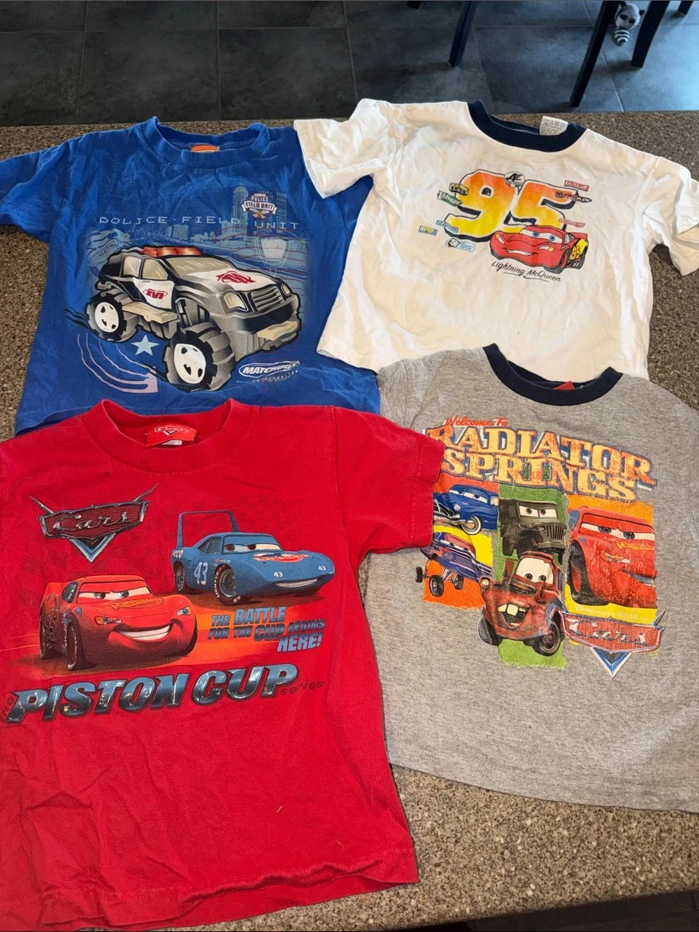 Disney Cars, Scooby, monster truck y2k shirt lot